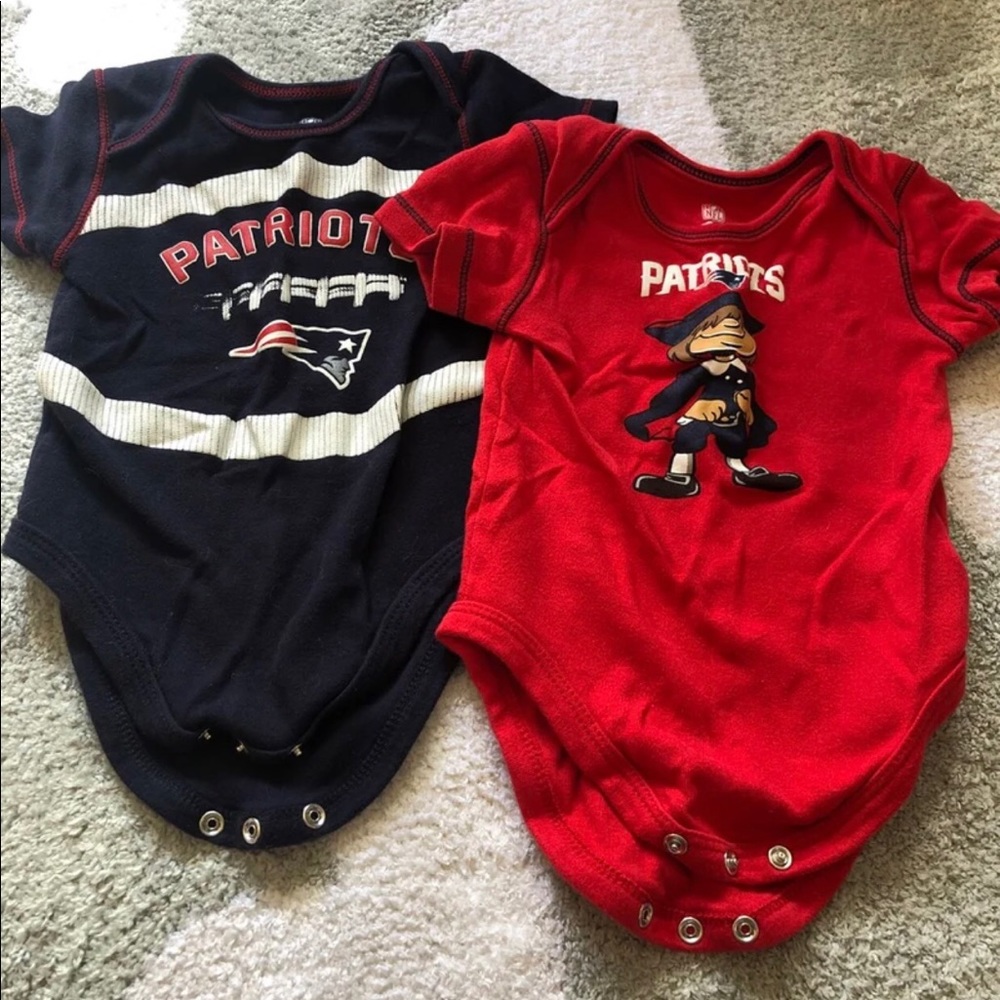 Patriots size 12m onesie